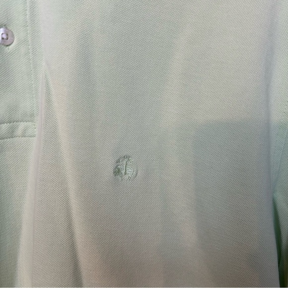 Brooks Brothers Men’s Lime Green Short Sleeve Polo Golf Shirt, Size XL - Picture 3 of 7